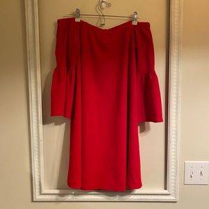 ASOS off the shoulder maternity dress